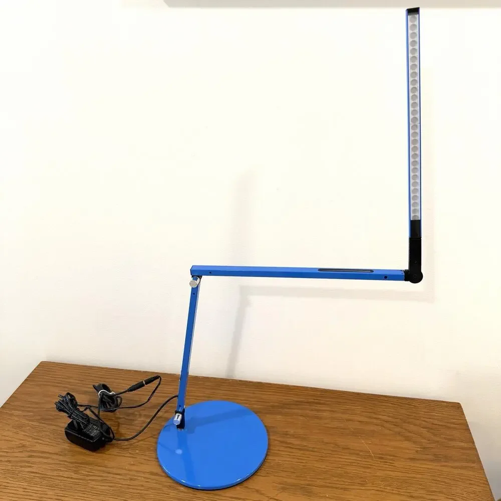 Koncept Z-Bar Blue LED Desk Lamp Dimmable AR3100-CD-BLU Design By Peter Ng